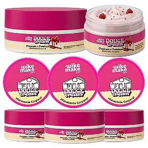 Wike Make - Hidratante Corporal Cheesecake de Framboesa Douce Cream WM0056A - 12 Und