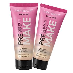 Lady Beauty - Sabonete Facial Pré Make Skin Pro PRO24 (Validade: 07/2029)