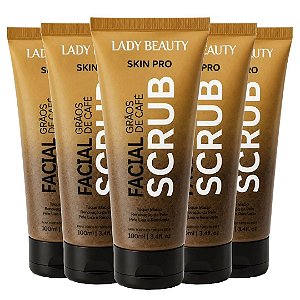 Lady Beauty - Esfoliante Facial Graos de Cafe Skin Pro PRO37 - 12 Und (Validade: 05/2029)