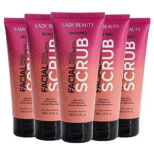 Lady Beauty - Esfoliante Facial Rosa Mosqueta Skin Pro PRO39 - 12 Und (Validade: 06/2029)