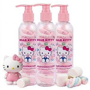 Mia Make - Loção Corporal Hidratante Marshmallow Hello Kitty 667 - 06 Und (Validade: 08/2028)