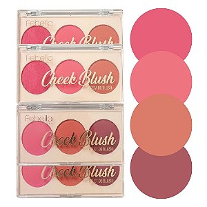 Febella - Paleta de Blush Check Blush BLU50618 - 6 Und (Validade: 03/2031)