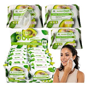 Febella - Lenço Demaquilante Abacate Make Out LRM50703 - 12 Pct (Validade: 01/2029)