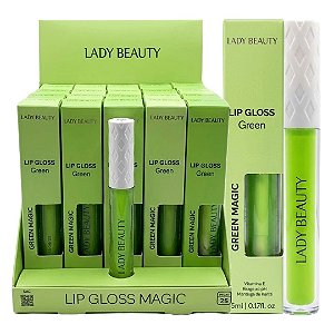 Lady Beauty - Lip Gloss Verde Magico PRO53 - 25 Und (Validade: 04/2029)