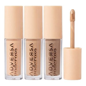 Adversa - Corretivo Liquido Vegano Tons Medios Claros AD601MC - 06 Und (Validade: 12/2027)