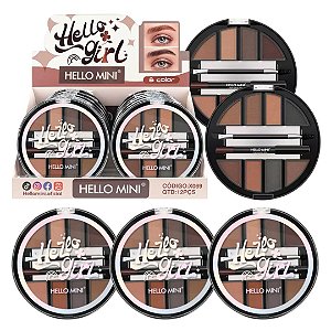 Hello Mini - Sombra para Sobrancelha Hello Girl X069 - 12 Und (Validade:12/2030)