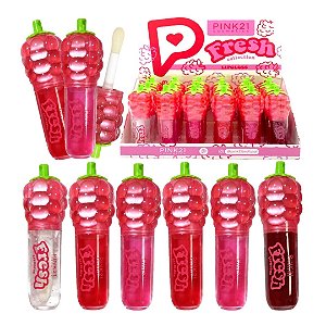 Pink 21 - Lip Gloss Fresh Collection CS6956 - 24 Und (Validade:04/2029)
