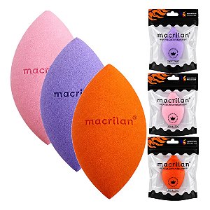 Macrilan - Esponja para Maquiagem Sem Latex EP24 - 12 Und