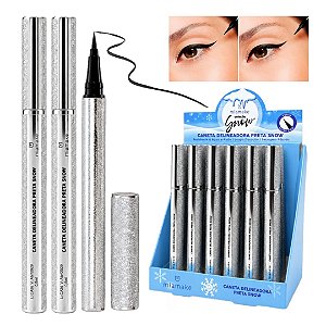 Mia Make - Caneta Delineador Preta Snow 637 - 24 Und