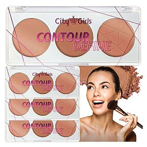 City Girls - Trio de Contorno Contour Define CG372 - 06 Und (Validade: 04/2031)