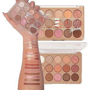 SP Colors - Paleta de sombras Nude and Glow SP467