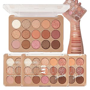 SP Colors - Paleta de sombras Nude and Glow SP467 - 06 Und