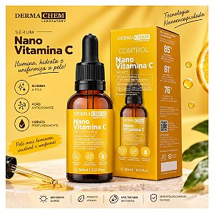 Dermachem - Serum Nano Vitamina C Uniformiza o Tom de Pele