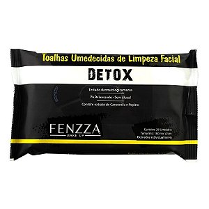 Fenzza - Toalhas Umedecidas de Limpeza Facial Detox FZ51013 - 12 Pacotes