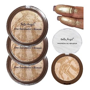 Belle Angel - Iluminador e Bronzer B025 - 06Und