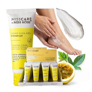 Miss Rose - Creme para Pés  Maracujá MR117C  - 16Und