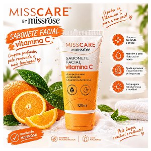 Miss Rose - Sabonete Facial Vitamina C MR131