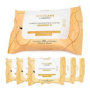 Miss Care - Lenço Umedecido Vitamina C MR159 - 06 Un