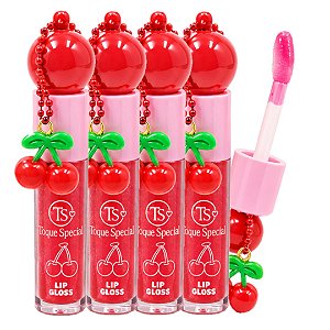 Toque Special - Lip Gloss Cereja Chaveiro - 6 und