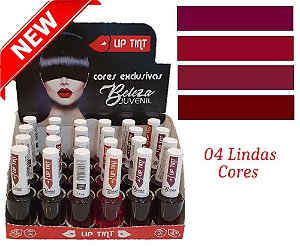 Lip Tint Coleção Cores Exclusivas 10ml Beleza Juvenil ( 4 Unidades )