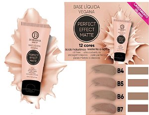 Doralice -  Nova Base Vegana Perfect Effect Matte Cores Médias ( 4 Unidades )