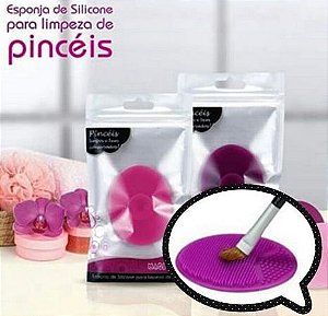 Macrilan - ESPONJA DE SILICONE PARA LIMPEZA DE PINCÉIS  CP01 ( 12 Unidades )