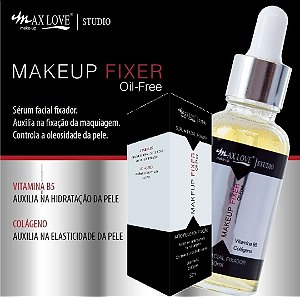 Max Love - Serum Facial HIdratante Antioleosidade com Vitamina B5 e Colágeno  FIxer