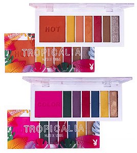 Playboy - Paleta de Sombras Tropicalia Hot e Color PB5009 - Kit com 2 Unidades