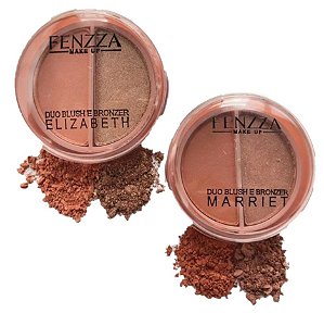 Fenzza - Duo Blush e Bronzante FZ32006 – Kit com 2 Unidades