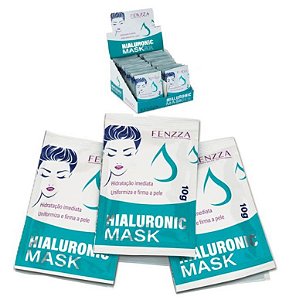 Fenzza -  Máscara Facial Hialuronic Mask Sachê 10g  FZ38008 - kit com 50 Unidades