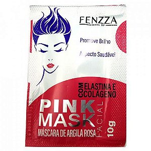 Fenzza -  Máscara Facial Argila Rosa Pink Mask Sachê 10g  FZ38002