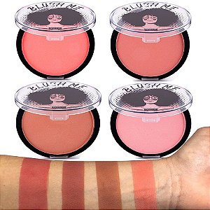 Dalla - Blush Vegano  DL023 - Kit com 4 Unidades ( 1 de cada cor )