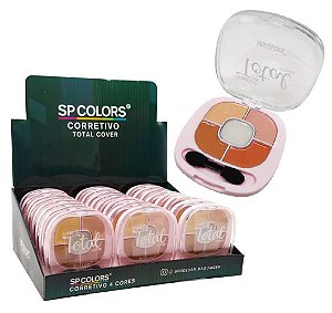 SpColors - Paleta de Corretivo Facial  SP090 - Display com 24 Unid