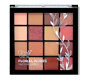 City Girls - Paleta de Sombras Floral Nudes  CG126 - Cor B