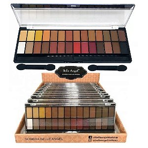 Belle Angel - Nova Paleta de 28 Sombras Matte Nude  B013 Cor 01 - Display C/ 12 Unid