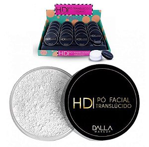 Dalla - Pó Facial Translucido Solto  DL0706 - Display com 19 Unid e Prov