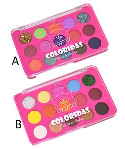 Jasmyne - Paleta de Sombras e glitter  JS12011 - Kit C/ 2 Unid