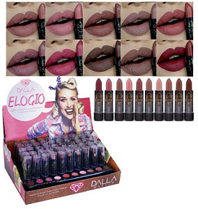 Dalla - Batom Matte Nudes Elogio Makeup DL-ELO   ( Display C/ 50 unid e Prov )