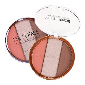 Vivai - Kit de Maquiagem com Blush, Iluminador e Contorno Multi Face 1072