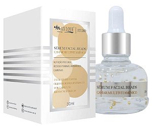 Max Love - Novo Serum Facial Beads Caviar Multivitamínico  - Display C/ 20 unid e Prov