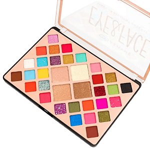 Jasmyne - Paleta Jasmyne Eye & Face 30 Sombras e 4 Iluminadores JS0708