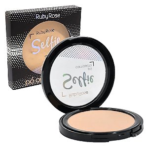 Ruby Rose - Pó Compacto  Selfie Bege Claro HB7228 PC02 - Unitario