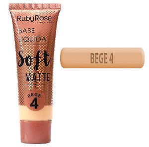 Ruby Rose - Base Soft Matte  Bege 4 - Unitario