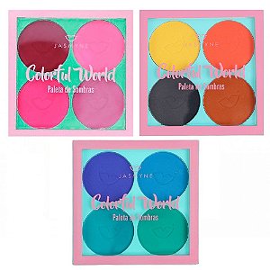 Jasmyne - Paleta de Sombras Colorfull World  JS01051 - 12 Unidades ( Val: 05/05 )
