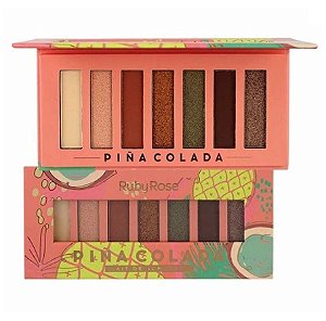 Ruby Rose - Paleta de Sombras Piña Colada  HB1055 - Display C/ 12 Unid