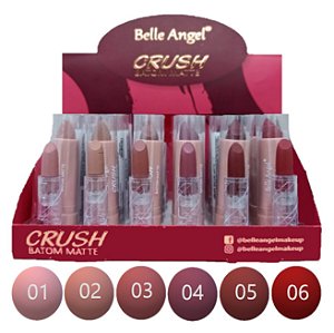 Belle Angel - Batom Matte Nudes Crush B104 ( A ) - Display C/ 24 Unid e Prov