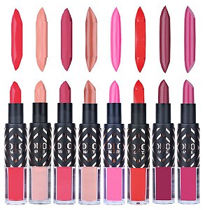 Ruby Rose - Batom Duo Matte com Espelho   HB8607 (Group 9) - Display C/48 Unid e prov