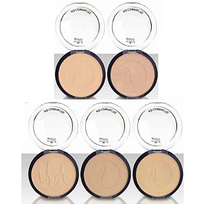 Po Compacto Micronizado Matte Queen Cores Escuras - Kit C/ 5 Unidades