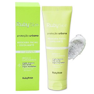 Ruby Rose - ​Máscara Facial Esfoliante Proteção Urbana Skin Care HB407