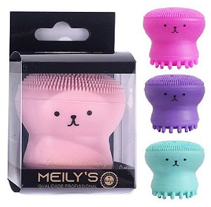 Meily´s - Esponja para Limpeza e Massagem Facial Polvo  MAC260 - 12 Unidades